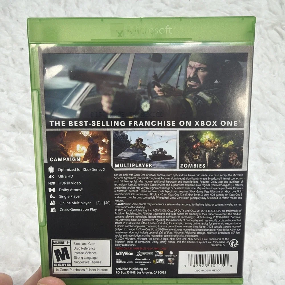 Call of Duty Black Ops Cold War Xbox One Series X S Video Game Ships Same Day!